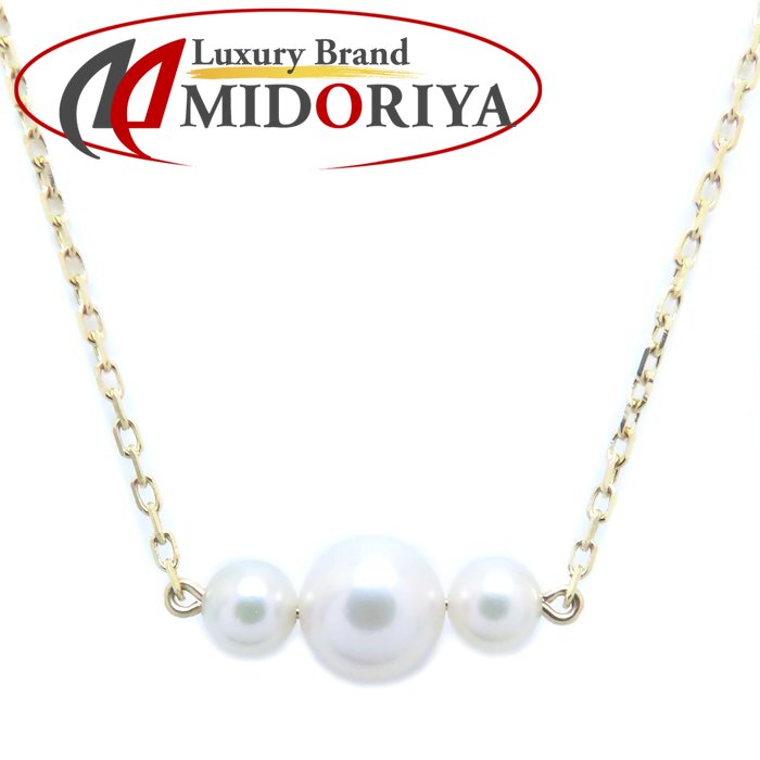 ミキモト　パールネックレス　K18 グラデーション　オレンジピンク 11480468.jpg