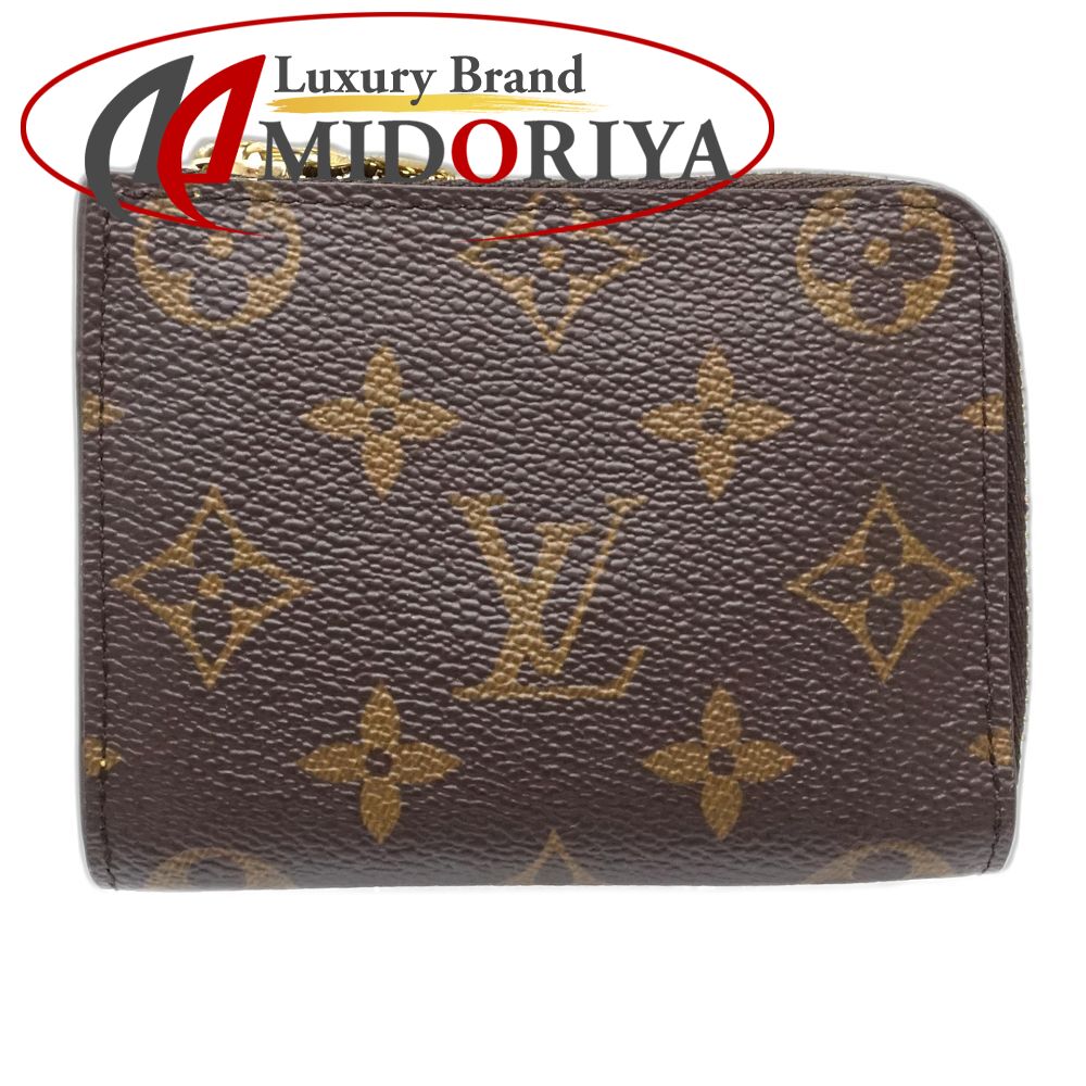 【中古】LOUIS VUITTON ルイヴィトン モノグラム コインケース M83664 ポルチフォイユ ルー ブラウン レディース /181706