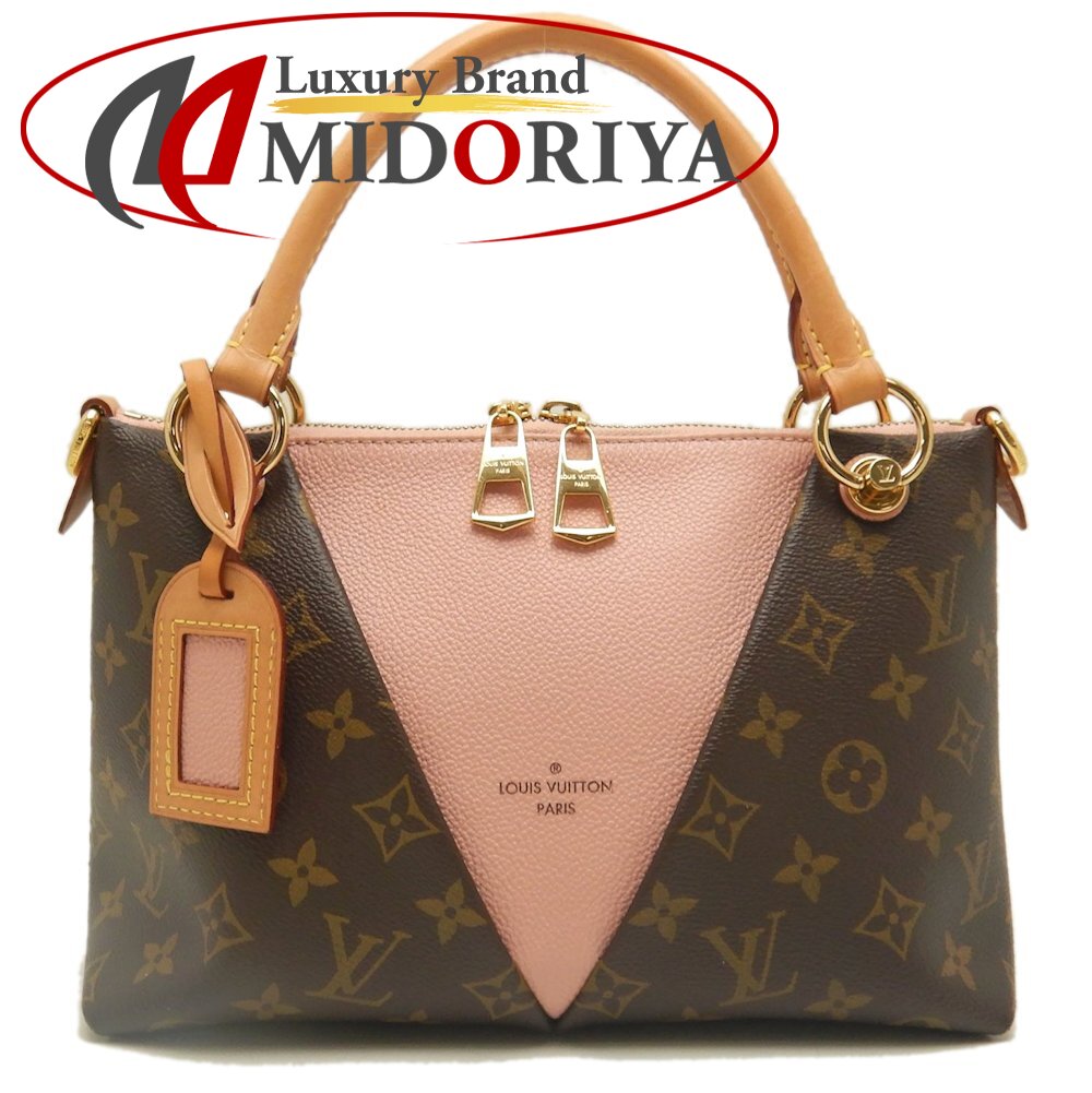 LOUIS VUITTON ルイヴィトン モノグラム VトートBB M43967 ハンドバック さくら色プードル レディース /253353【中古】 ハンドバッグ-レディースバッグ