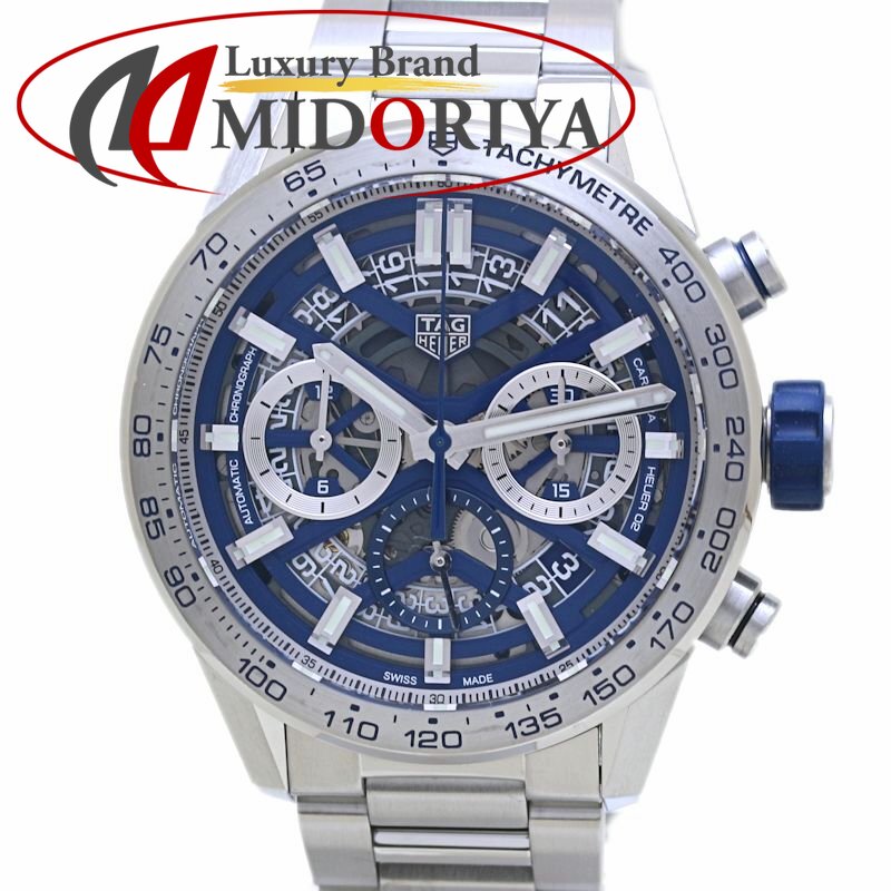 TAG HEUER タグホイヤー カレラ キャリバー ホイヤー02 デイト クロノグラフ CBG2019.BA0662 日本限定【中古】腕時計 メンズ ステンレススチール /40175