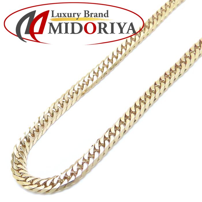 喜平ネックレス K18YG イエローゴールド メンズ 6面 ダブル 50cm 20.3g/76354【中古】【FJ】｜Luxury Brand ミドリヤ店