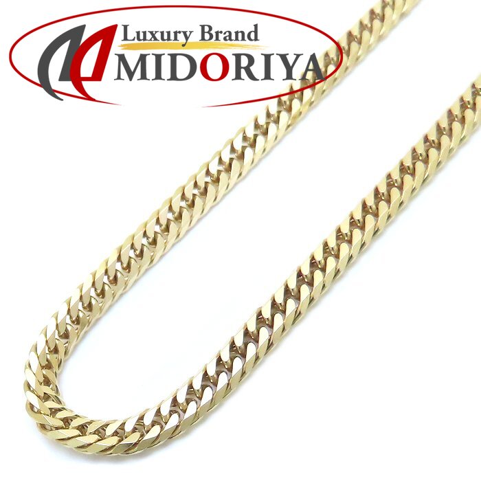 喜平ネックレス K18YG イエローゴールド メンズ 6面 ダブル 50cm 20.4g/76356【中古】【FJ】｜Luxury Brand ミドリヤ店