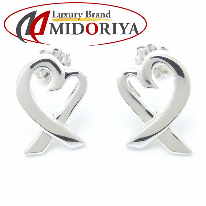 楽天市場】ティファニー グラフティ LOVE シングル ピアス K18ピンク