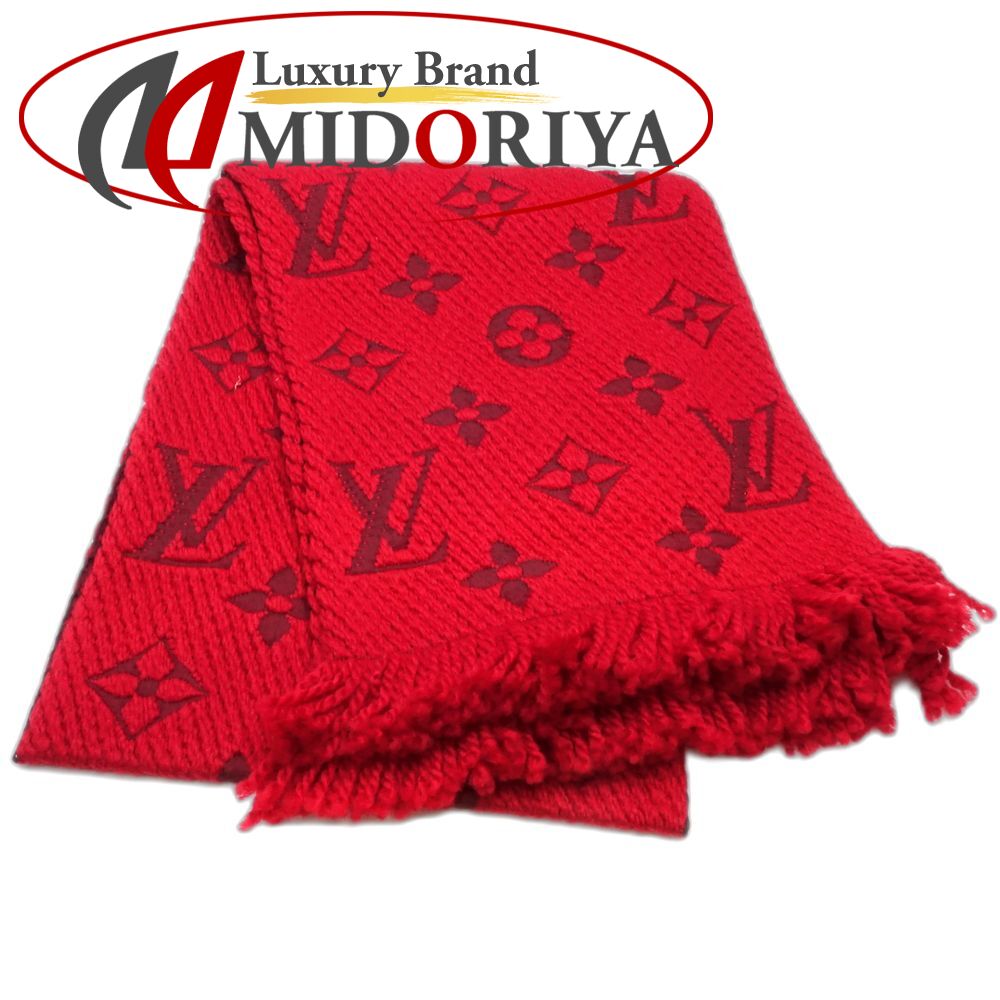 LOUIS VUITTON ルイヴィトン えり巻き M72432 エシャルプ ロゴタイプ気違い 赤いこと レディース /181771【中古】