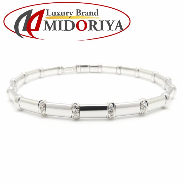 Ponte Vecchio ポンテヴェキオ ダイヤモンド バングル ダイヤモンド0.12ct K18WG ホワイトゴールド レディース /295088【中古】【BJ】