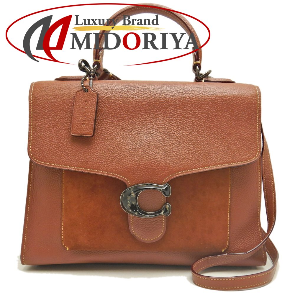 COACH コーチ タビートップハンドルバッグ 79354 ハンドバッグ レザーxスエード ブラウン アウトレット レディース /253583【中古】