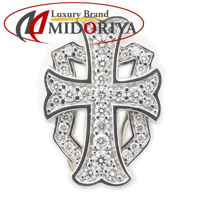 nombre impair ノンブルアンベール ダブルトップクロス ペンダントトップ ダイヤモンド0.52ct K18WG ホワイトゴールド レディース /295327【中古】【BJ】｜Luxury Brand ミドリヤ店