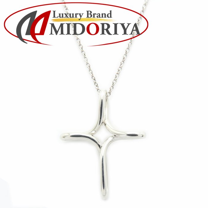 TIFFANY&Co. ティファニー インフィニティ クロス ネックレス エルサペレッティ シルバー925 レディース /295421【中古】【BJ】