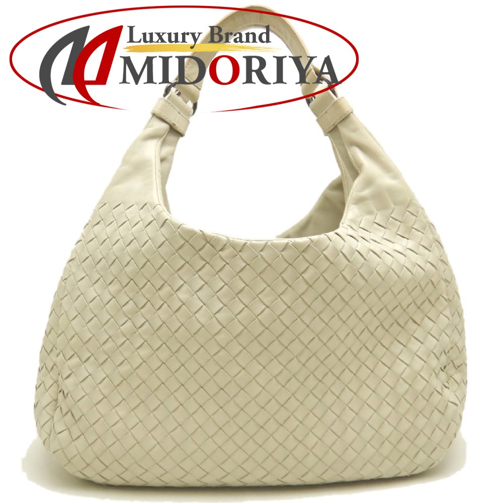 BOTTEGAVENETA ボッテガヴェネタ イントレチャート 125787 ショルダーバッグ レザー アイボリー レディース /253849【中古】｜Luxury Brand ミドリヤ店