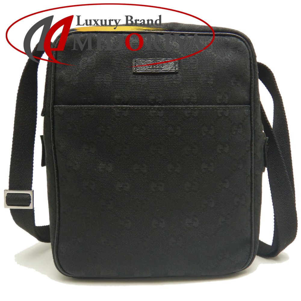 GUCCI グッチ 122759 ショルダーバッグ GG帆布 黒いこと レディース /253869【中古】