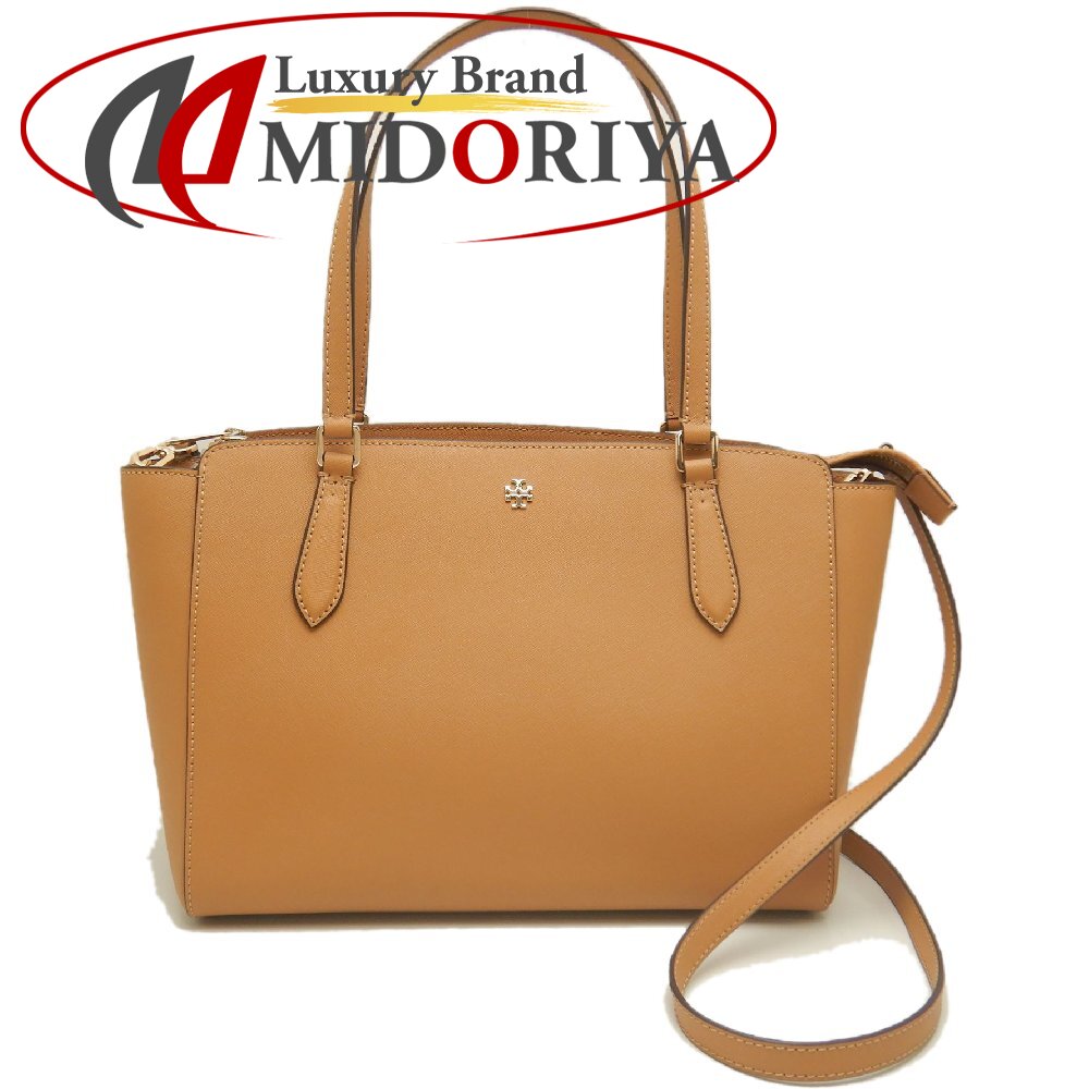 Tory Burch トリーバーチ エマーソン 2WAY トートバッグ 64190 なめし革 駱駝 レディース /253889【中古】