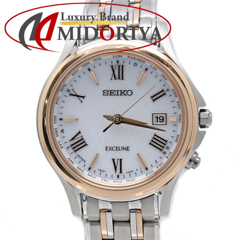 SEIKO セイコー ドルチェ\u0026エクセリーヌ SWCW162 1B35-0AE0【中古】ウォッチ レディース チタン /40417