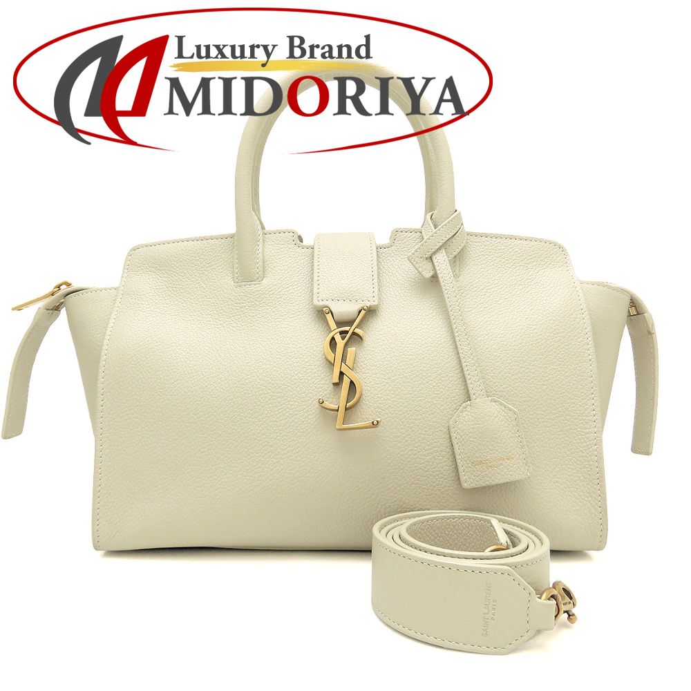 YVES SAINT LAURENT イヴ サンローラン ダウンタウンベイビー 635346 2Way ハンドバッグ レザー アイボリー レディース /353336【中古】｜Luxury Brand ミドリヤ店