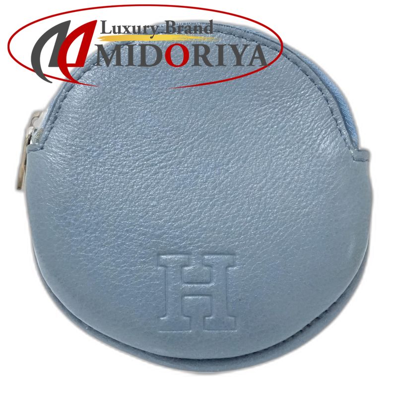 【中古】HIROFU ヒロフ コインケース なめし革 点火装置青色 レディース /182028