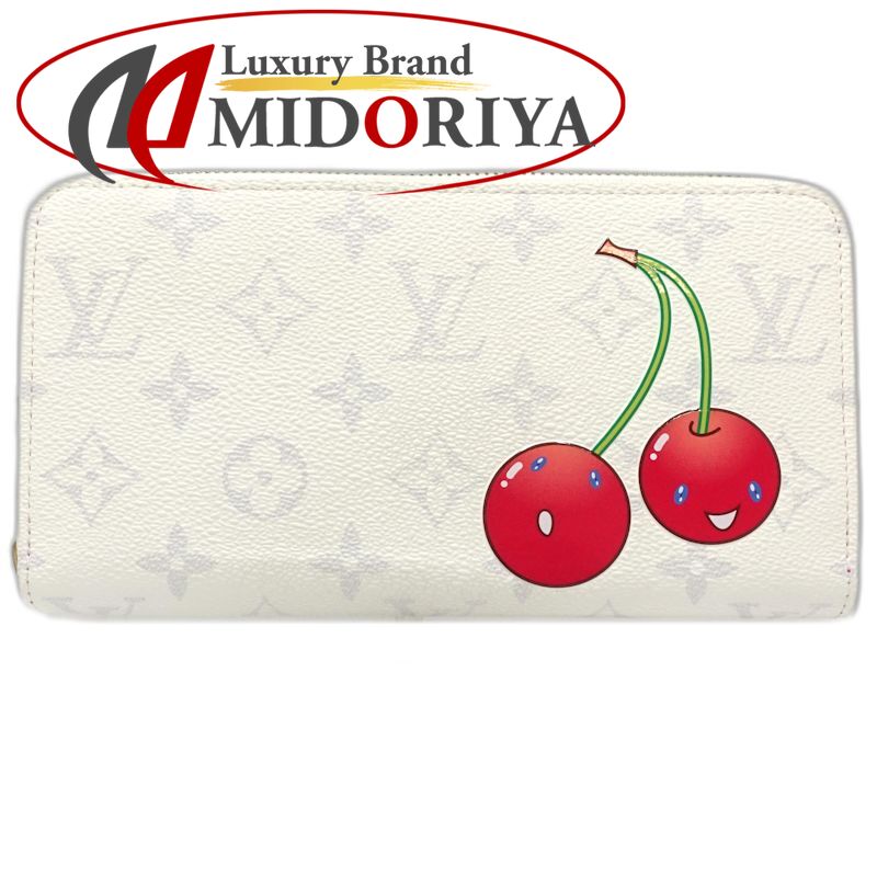【中古】LOUIS VUITTON ルイヴィトン 長札入れ M14240 LVｘTMジッピーウォレット モノグラム 桜んぼう 白いこと スリーズ レディース /182048