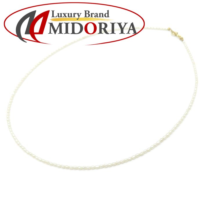 MIKIMOTO ミキモト PERLITA ペルリータ 淡水パール ネックレス 真珠1.6~1.9ミリ K18YG イエローゴールド/295767【中古】【BJ】|Luxury Brand ミドリヤ店