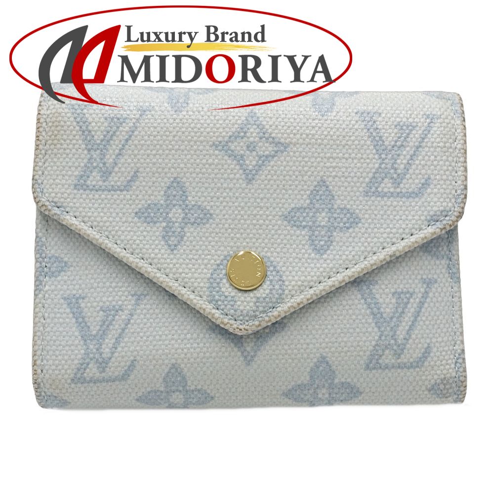 【中古】LOUIS VUITTON ルイヴィトン モノグラム オリジン 三つ折り財布 M27682 ポルトフォイユ ヴィクトリーヌ モノグラム オリジン ブルークーリエ レディース /182086｜Luxury Brand ミドリヤ店