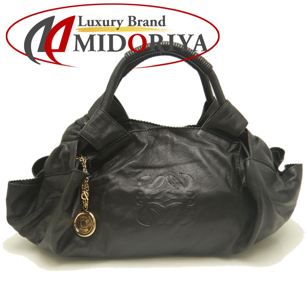 LOEWE ロエベ ナッパアイレ ハンドバッグ ラムスキン ブラック レディース /254061【中古】|Luxury Brand ミドリヤ店