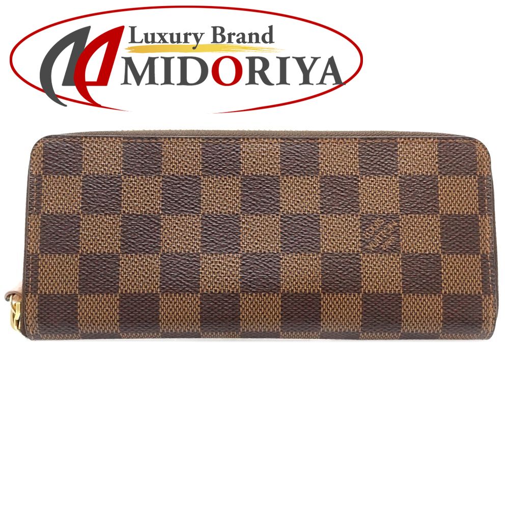【中古】LOUIS VUITTON ルイヴィトン ダミエ 長財布 N41626 ポルトフォイユ クレマンス エベヌ ローズバレリーヌ レディース /182253｜Luxury Brand ミドリヤ店
