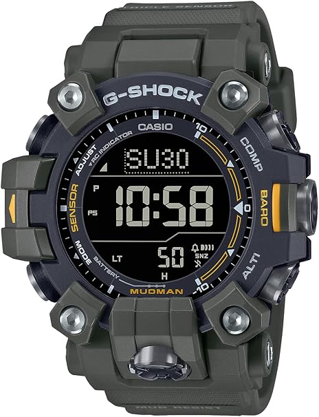 カシオ腕時計ジーショック【国内正規品】MUDMAN 電波ソーラーバイオマスプラスチック採用 GW-9500-3JFメンズ カーキー｜ZUCCA