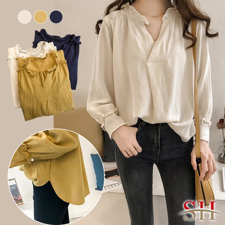 シャツ 長袖 無地 ノーカラー バックロング トップス レディース シンプル 大人 きれい カジュアル 楽ちん おすすめ おしゃれ 大きいサイズ 公式の