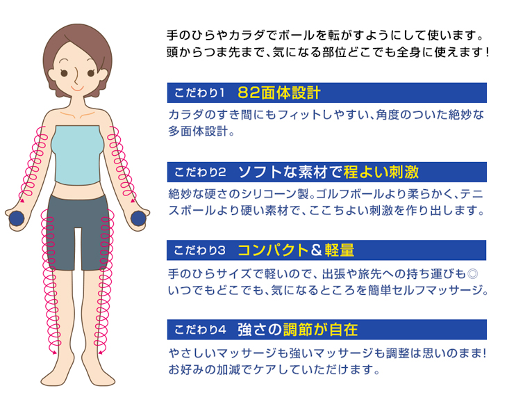 楽天市場 ファイテン メタックスボール 2個入 気になる部分をここちよく刺激 首から足裏までらくらく ころころ ファイテンスポーツ楽天市場店