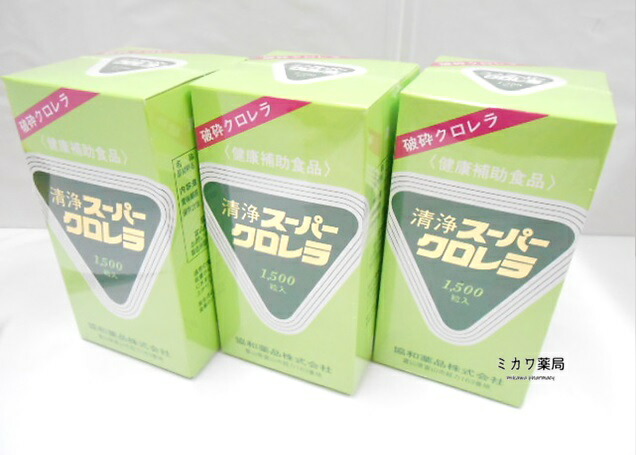 汚れのない百貨店クロレラ1500粒3個【smtb-k】【w1】