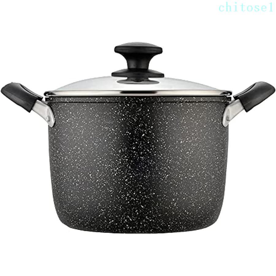 買いもとめる2点で5%OFF 鍋 両手なべ 麦飯石の吸いもの鍋です 20 28珊 半寸胴鍋 厚地の外套 硝子蓋付 IH相応うオール熱源相応う 鍋物界面 硝子鍋蓋付 ビー玉金剛石 フライパンはフ 普段着 レディース 冬 phoebehou
