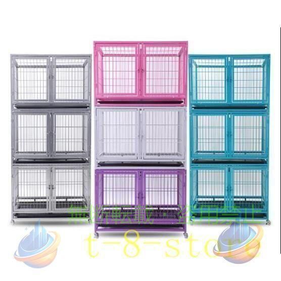 【期間限定2000円OFFクーポン】ペットゲージ ペットホテル ペットショップ クリニック 犬小屋 大型2段ゾンチー###ゲージD192### 室内用 お手入れ簡単 快適 小型犬 猫用品 家庭用 使いやすい｜フィービー