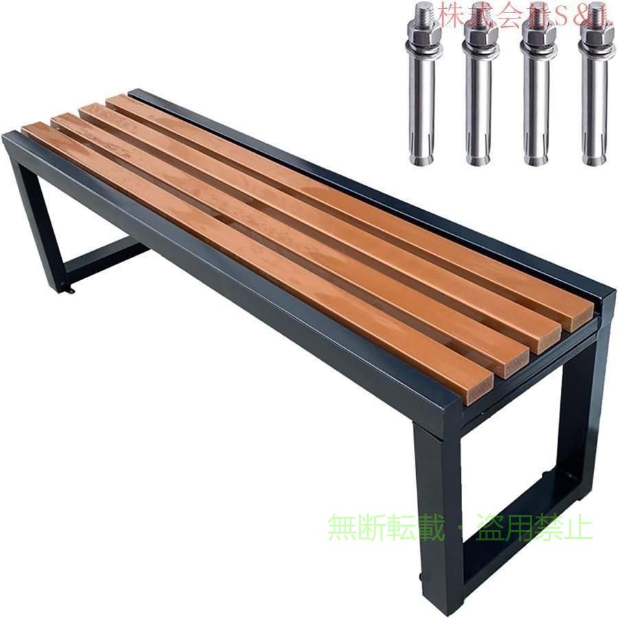 【期間限定2000円OFFクーポン】ガーデンベンチ 公園のベンチ 100cm 120cm 150cm 180cm 200cm 屋外 公園ゾンチー縁台 椅子 防水および日焼け止め腐食プラスチック木材 屋外ベンチ 園芸用品｜フィービー