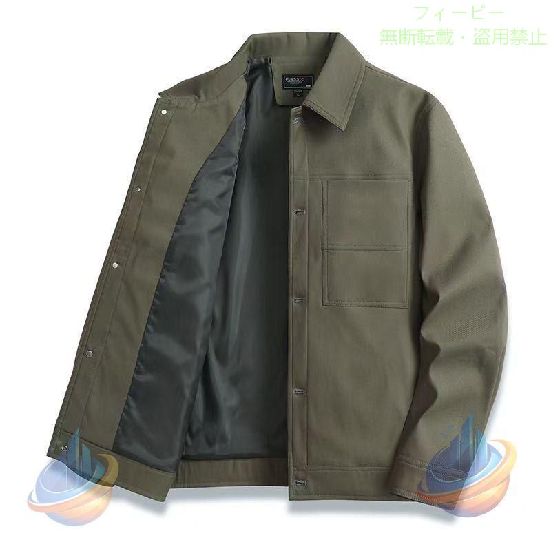 【期間限定500円OFFクーポン】メンズ 無地 スイングトップ ジャケット シャツジャケット 紳士服 春ゾンチーアウター ビジネス 春ジャケット 春服 秋服 ワークジャケット 30 着回し 体型カバー｜フィービー