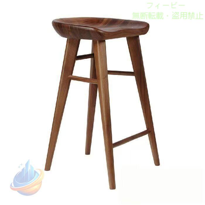 【期間限定800円OFFクーポン】木製スツールバーチェアハイチェア 55cm65cm75cmスツール人間工学に基づいゾンチーたデザインキッチンブレックファーストスツールバーカウンターベアリング｜フィービー