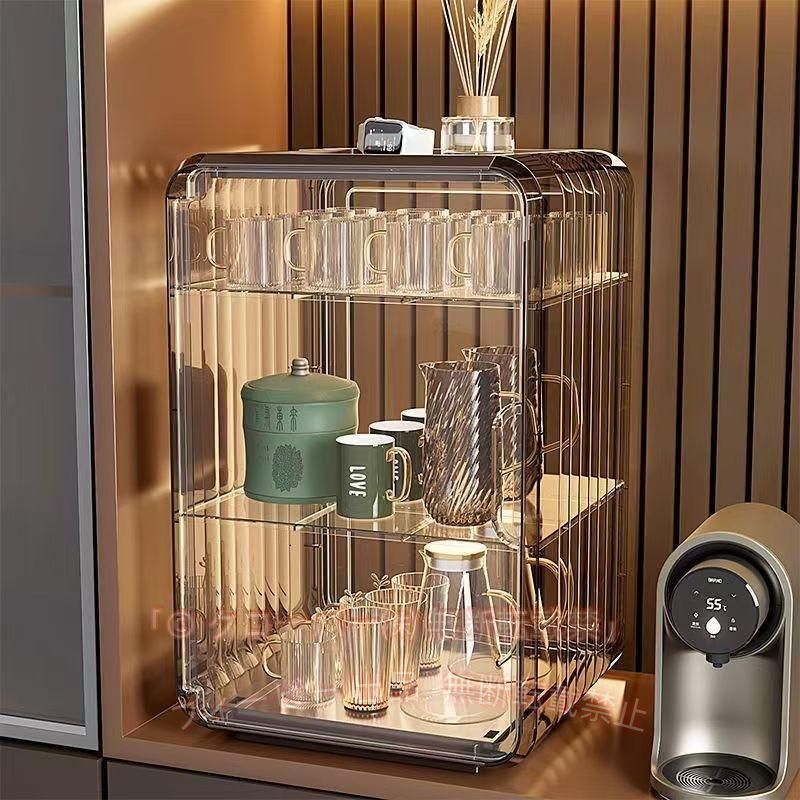 【期間限定800円OFFクーポン】ガラスカップラック 大容量 整理 玄関収納 北欧 食器棚 お皿 コップ 収納 棚ゾンチー食器 台所 ラック 収納ラック マグボトルスタンド 皿 マグカップ 省スペース|フィービー