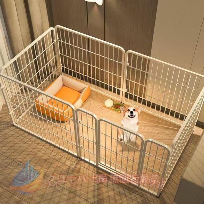 【期間限定2000円OFFクーポン】ペットサークル ペットフェンス 大型犬用 中型犬用 複数連結可能 スチール製ゾンチー組立簡単 折り畳み式 犬ゲージ 全成長期使用可 室内外兼用 犬用サークル|フィービー