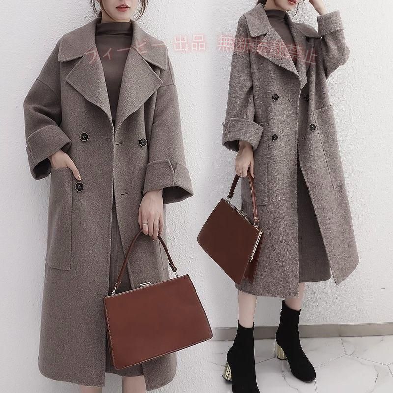 【期間限定800円OFFクーポン】カシミヤコート レディース スーパーロングコート コート 冬 通勤 ロング丈ゾンチーチェスターコート カシミヤ スプリング トレンチコート おしゃれ カジュアル|フィービー