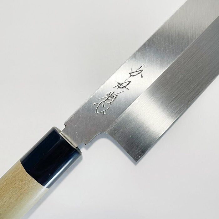 日本製 包丁 本焼鎌形薄刃 24cm 贈り物 本焼鎌形薄刃 キッチン用品