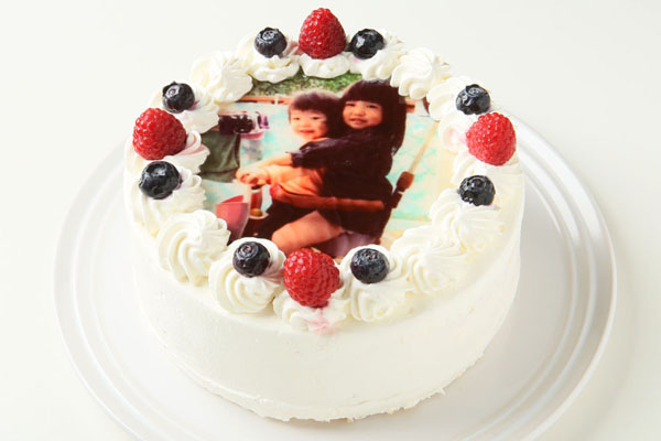 市場 写真イラストケーキ バースデーケーキ 7号サイズ 直径21ｃｍ フォトケーキ 写真イラスト バースデー