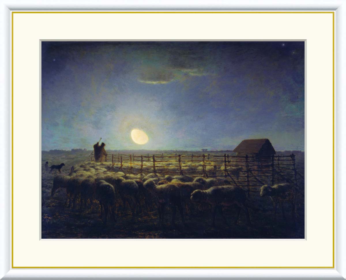 楽天市場】【スーパーSALE10％OFF】10年保証 名画 油絵 牧羊場の羊の