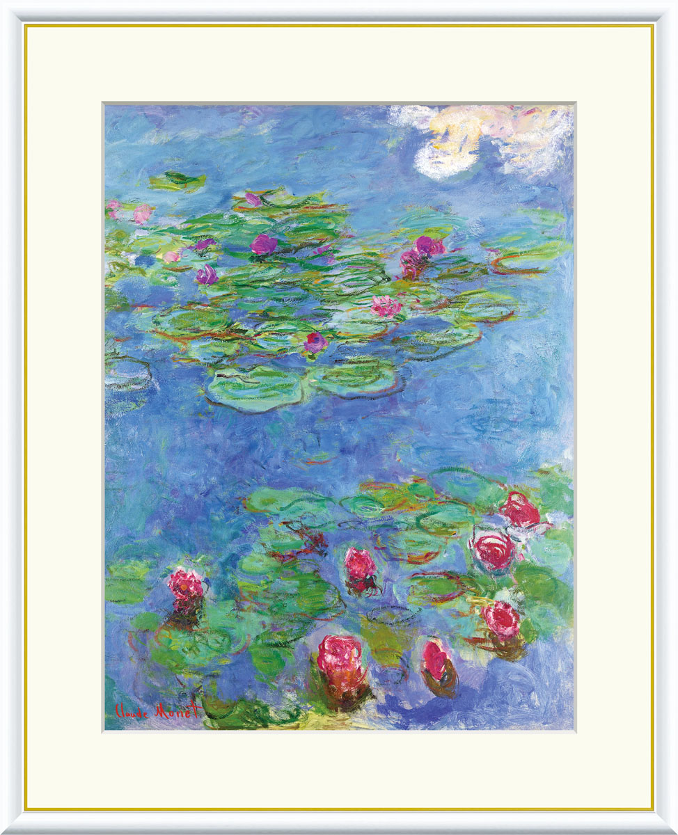 複製画　クロード・モネ「太鼓橋」　48cm×43cm モネ『日本の太鼓橋』 | 【休店中】名画工房 ～絵画・油絵複製画