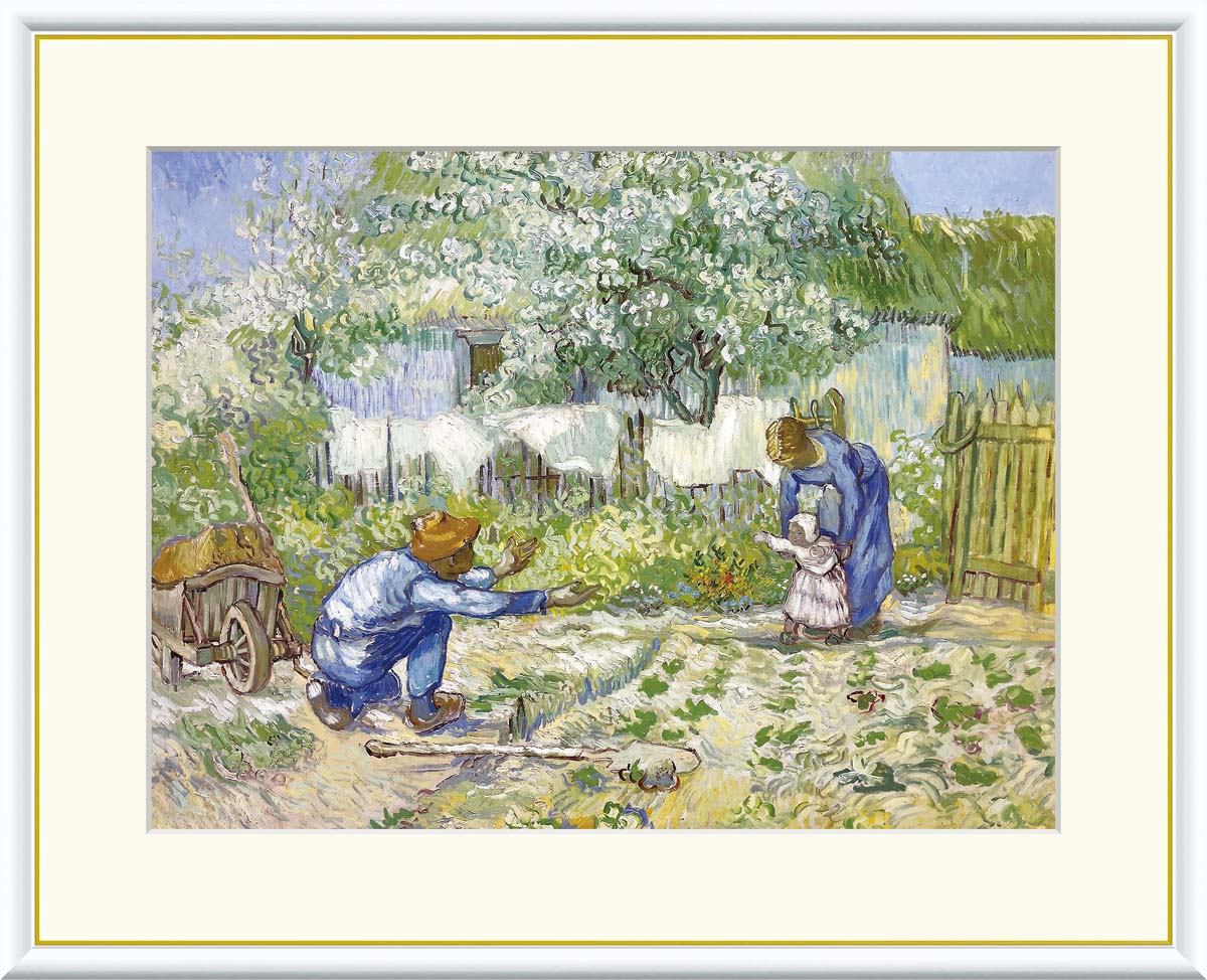 管46☆絵画☆ジャン=フラソワ・ミレー☆馬鈴薯を植える人達☆複製画 ミレー【じゃがいもを植える人(馬鈴薯植え)】 - 手描き 絵画