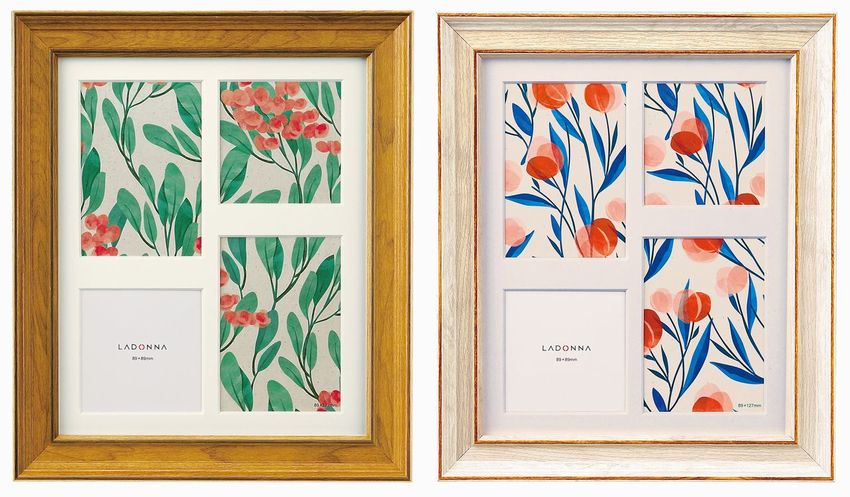 楽天市場】フォトフレーム ミニサイズ 4枚 DF85-S2-40-IV/NV 写真立て