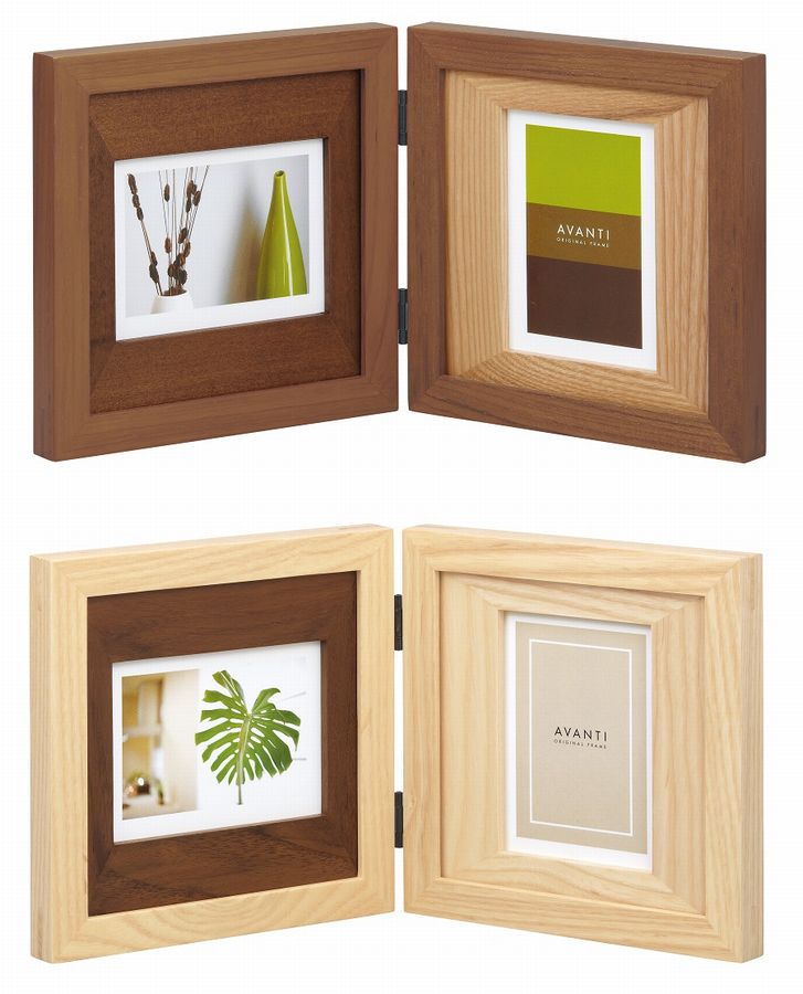 楽天市場】フォトフレーム L判 3枚 CW30-30-BR/NT 壁掛け ナチュラル