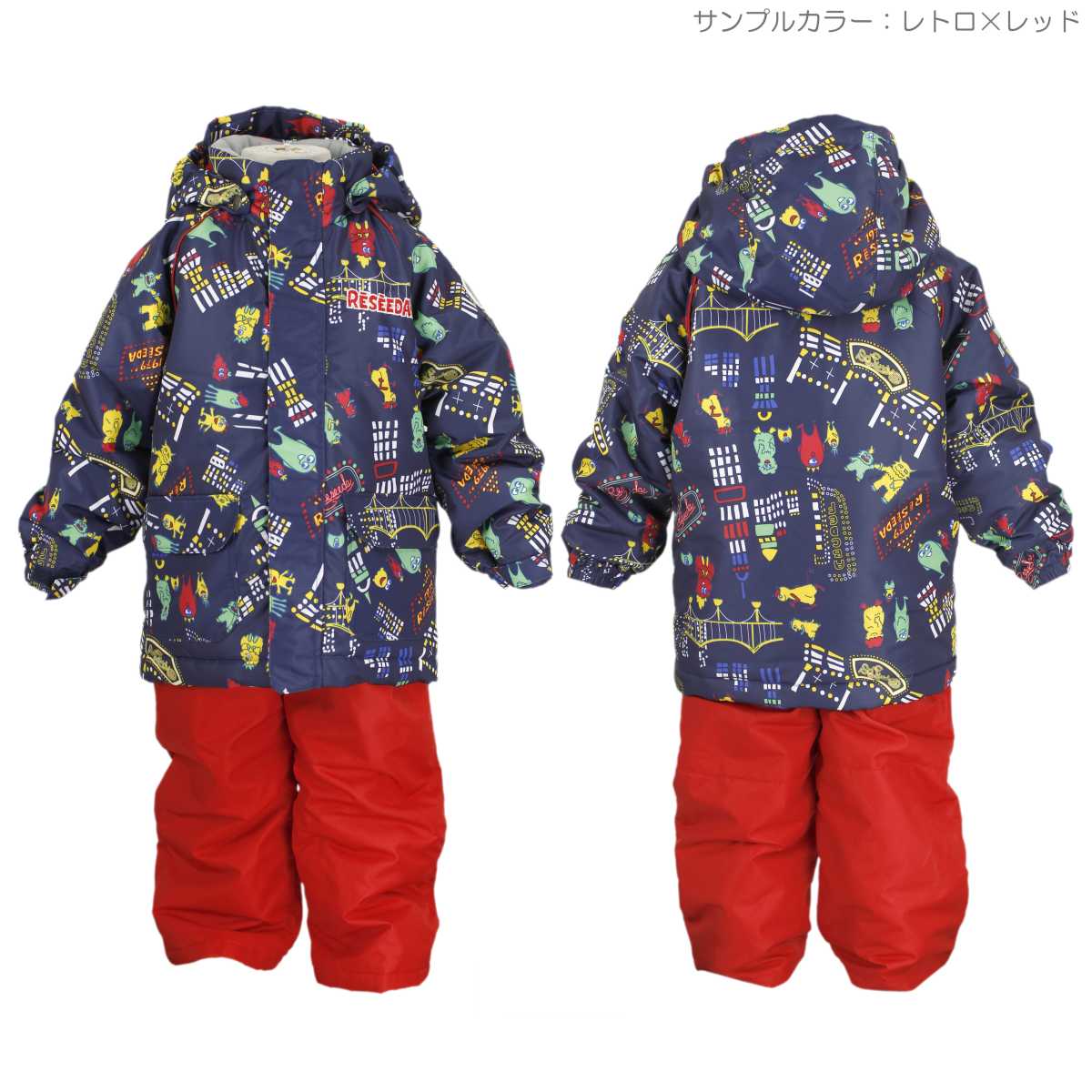 楽天市場 スキーウェア 女の子 キッズ 男女兼用 オンヨネ Onyone スキーウェア モンスター柄 サイズ調整機能付ウェア 上下 サンプル品 S マスタード サックス 100cm 110cm 1cm ガールズ キッズ スキーウェア 全3色 ピアニッシモ