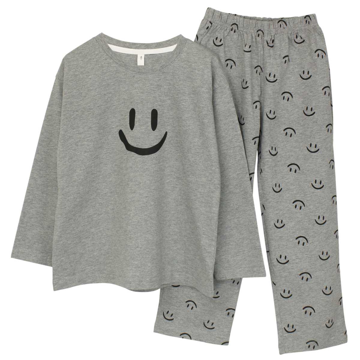 楽天市場 パジャマ 子供 長袖 キッズ 男の子 女の子 スマイル ルームウエア 上下セット おしゃれ 寝巻 こども 小学生 ピアニッシモ
