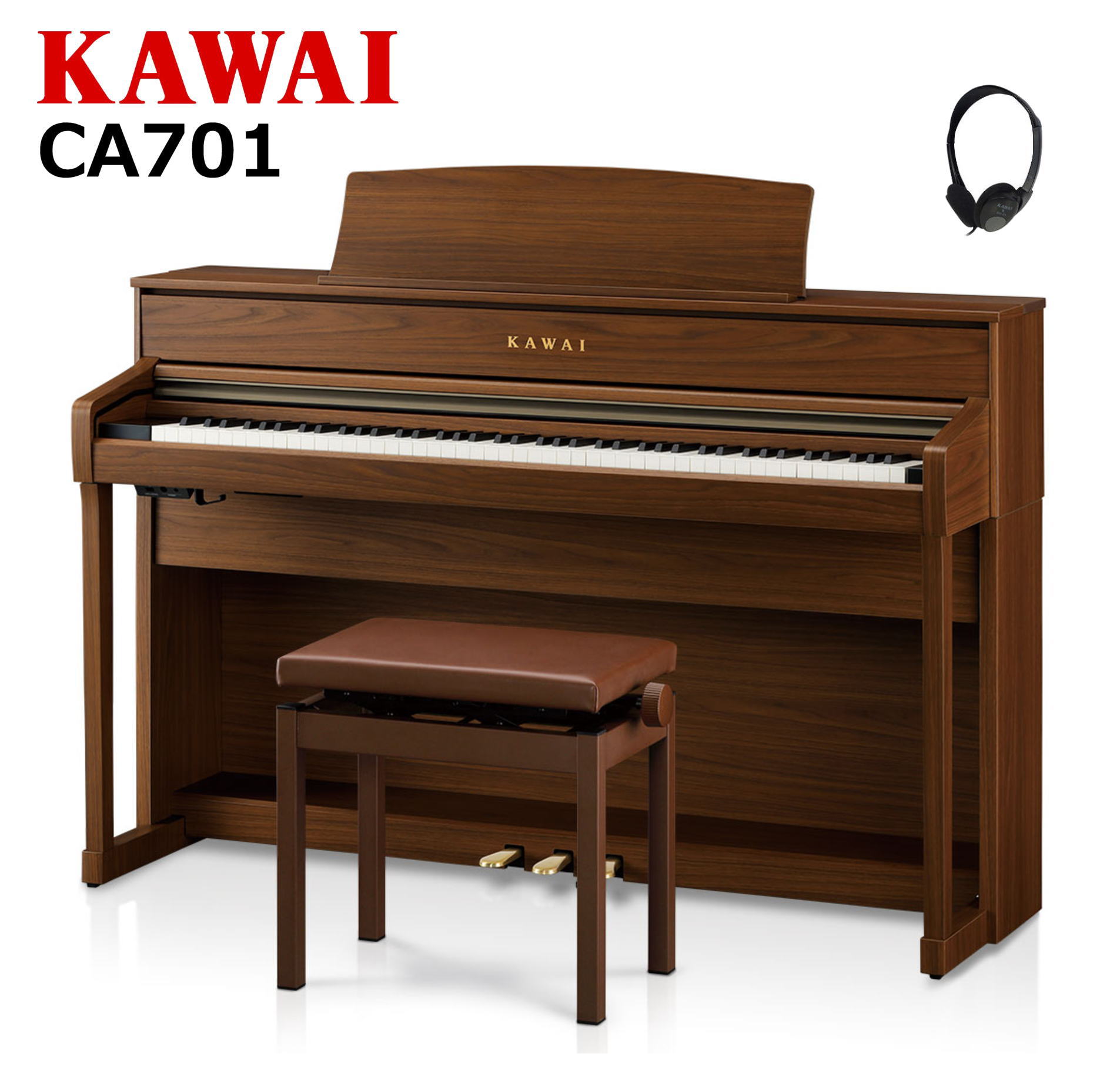 【楽天市場】【配送設置無料 ＆ 不要ピアノ引取処分無料】KAWAI カワイ DigitalPiano 電子ピアノ 88鍵 木製鍵盤 CA701 R  プレミアムローズウッド調仕上げ : ピアノプラザ 楽天市場店