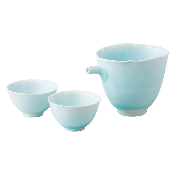 楽天市場】酒器 青磁 半酒器セット 磁器 とっくり 猪口 ぐい呑 セット