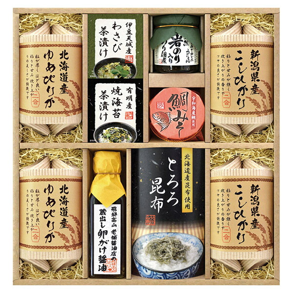 美食ファクトリー 蔵出し卵がけ醤油と美味しい米ギフトC<br><br>(ギフト お祝い 内祝い プレゼント 結婚祝い 結婚内祝い 出産祝い 新築祝い 快気祝い 引越祝い お米 麺 グルメ 食品 調味料 グルメ 食品 人気 話題 おすすめ)