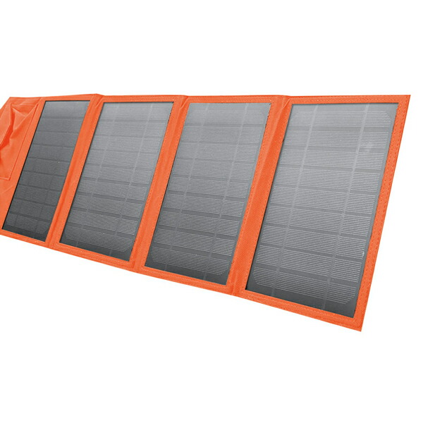 エアジェイ ソーラー充電器14W（オレンジ） 防災ソーラー 太陽光充電 非常用電源 アウトドア 停電対策 ポータブル充電 災害準備 ソーラー充電器 モバイル対応 防災グッズ