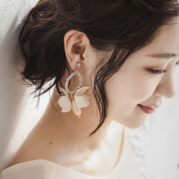 楽天市場 送料無料 クリックポスト ブライダルピアス 小枝イヤリング パール ゴールド P15 ブライダルピアス ピアス ピアス ウェディングピアス 結婚式 前撮り 花嫁 二次会 ブライダルアクセサリー パーティー イヤリング Piary ピアリー 楽天市場店