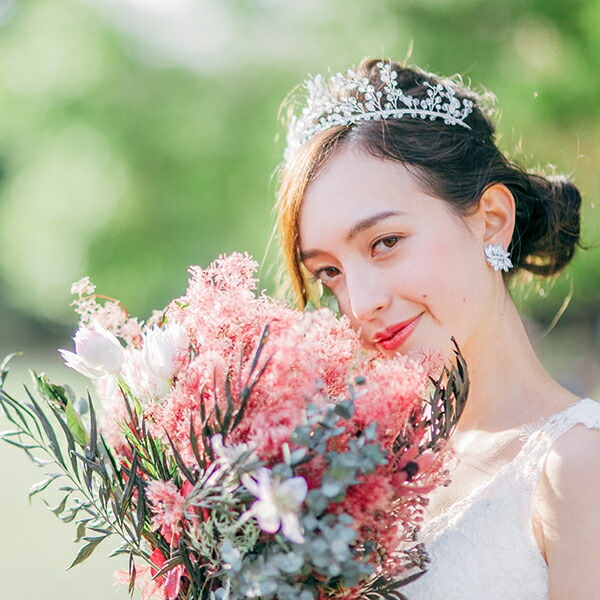 名作 ウェディング ブライダル シルバー 結婚式 披露宴 2次会 ティアラ
